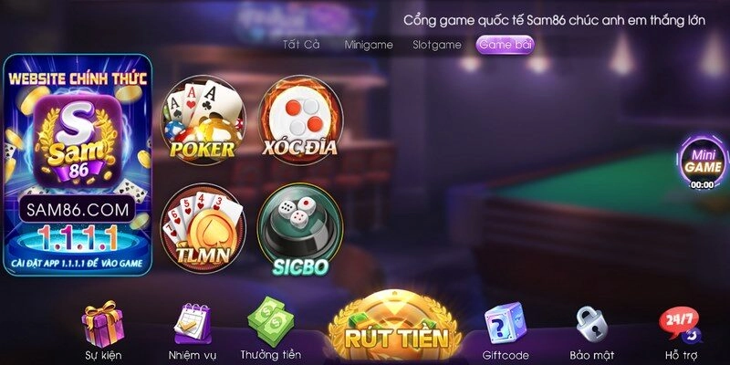 Game Bài Sam86 – Sự Lựa Chọn Hoàn Hảo Cho Mọi Tay Chơi 