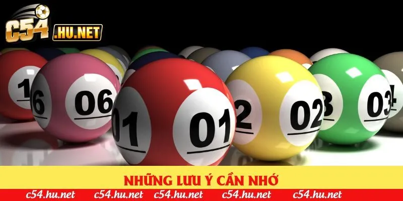 Những lưu ý cần nhớ